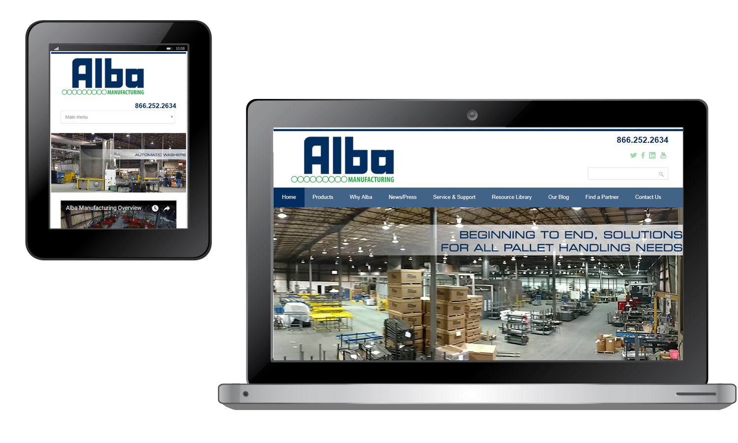 Buckaroo Marketing - Alba Manufacturing Website